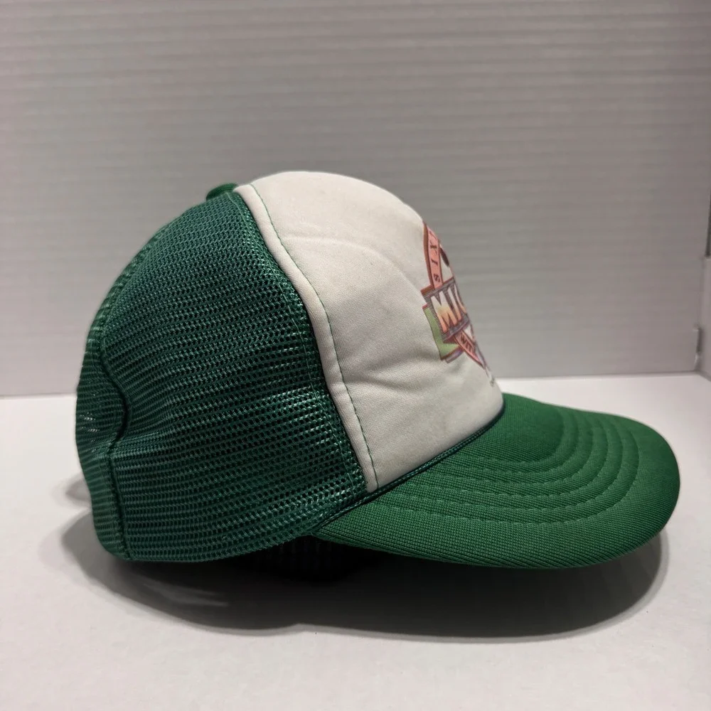 Vintage Disney Mickey Mouse Sixty Years With You Trucker Hat Green Snapback